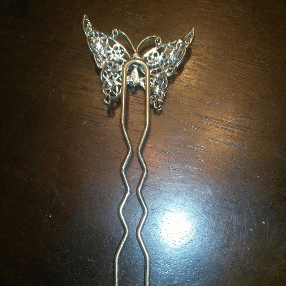 Vin Rhinestone butterfly hair clip - Picture 4 of 6